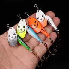 Kit 4 Iscas De Pesca Com Giratórias Duras Isca 14g