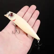 1 Peça Iscas De Pesca Popper De Água Superior Isca Artificial Crankbait Equipamento