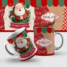 🎄 Caneca Natalina 2025 de Cerâmica – 14 Modelos Exclusivos | Presente de Natal Personalizado 🎅✨