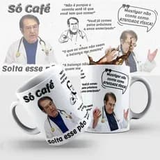 Caneca Dr Now - Quilos Mortais - Só O Café Solta Esse Pão - Caneca de 325ml