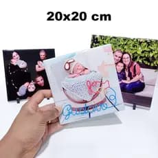 AZULEJO PERSONALIZADO COM SUA FOTO, FRASE, LOGO, MARCA, –20x20cm | COM SUPORTE.
