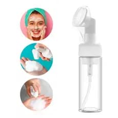 Frasco Espumador Pump Limpeza Facial Escova Silicone Skin Care 150 ml