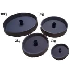 Forma Anilha Concreto Kit 10kg/5kg/2kg/1kg