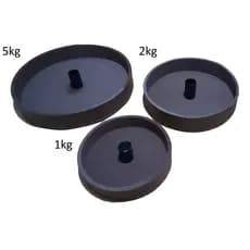 Forma Anilha Concreto Kit: 5kg/2kg/1kg
