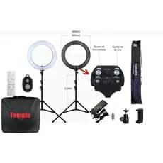 Ring Light Rl18  LED Profissional 80w 48cm COM TRIPE e controle compreto