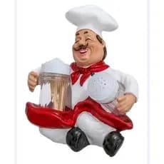 Paliteiro E Saleiro Cozinheiro Decoração Cozinha