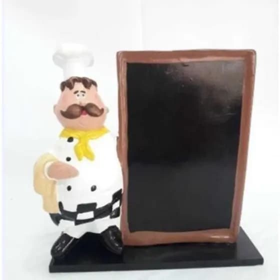 Cozinheiro Menu Decoração Enfeite Cozinha