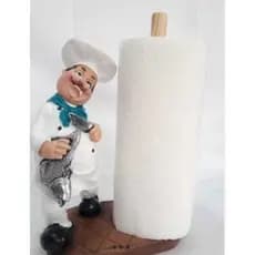 Cozinheiro Porta Papel Toalha Decoração Enfeite Cozinha