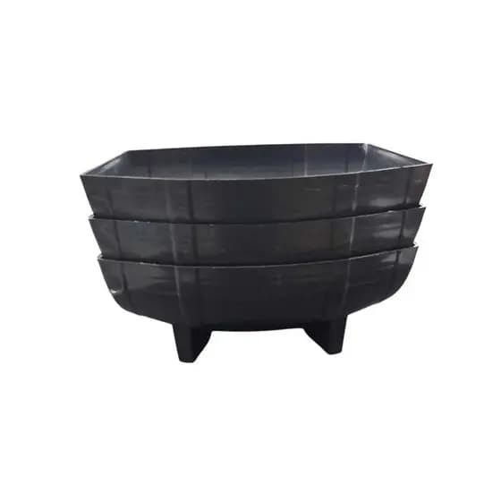 Kit 3 Vaso Jardineira Floreira Plástico Barril Plantas