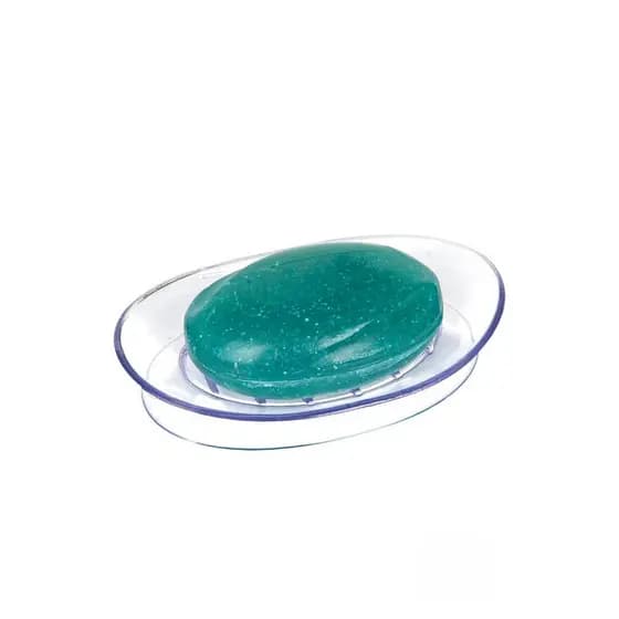 Saboneteira Porta Sabonete Para Pia Banheiro Lavabo Silicone Com Ventosa Sucção Transparente Arthi