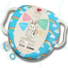 Assento Infantil Arco Iris Azul Vaso Redutor Sanitário Desfralde Acolchoado - Clink