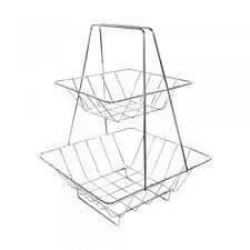 Fruteira de Mesa Dupla/Tripla Cromada - Cozinha - Alpif