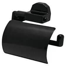 Suporte De Papel Higiênico Ventosa Preto Sem furo Auto fixado Não Fura Parede Elegance