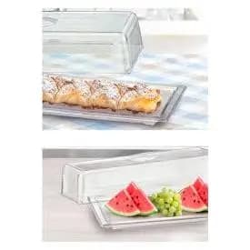 Porta Doces, Pães e Bolos Rocambole Cristal GRANDE Keita