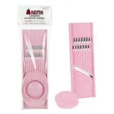 Cortador e Ralador de Legumes - Keita  Fruta Batata Salada Keita Saquinho Branco/Roxo21 Cm