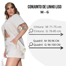 Conjunto Camisa Manga Curta Shorts Linho Alfaiataria Social