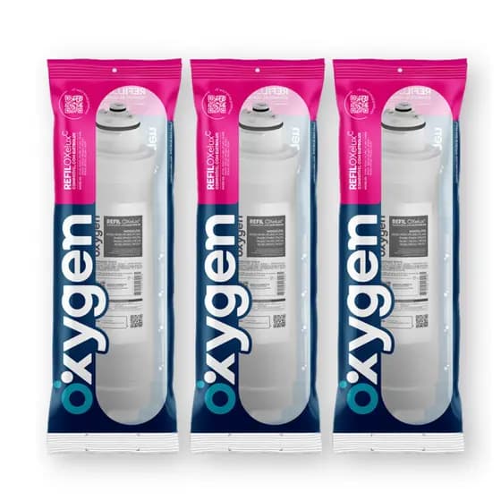 Kit 3 Refil Filtro para Purificador de Água Electrolux Acqua Pure PE12