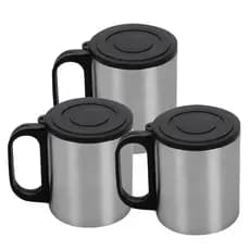 Kit 3 unidades Caneca café,chá e compacta 180ml