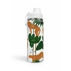 Garrafa Térmica 570ml Tropical Onça, Folhagens e Design Exclusivo