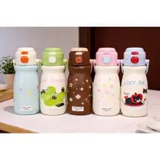 Garrafa Térmica 520ml Infantil Bico Duplo Estampas Fofas