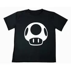 Camisa Personalizada Cogumelo Super Nintendo Mario Nostalgia Camiseta Estampada Baby Look Adulto Infantil Blusa Ótimo Acabamento E Durabilidade Anti-pilling 100% Poliéster PROMOÇÃO