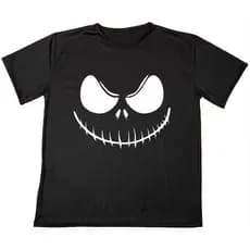 Camisa Personalizada Halloween camiseta Estampada Adulto Infantil Ótimo Acabamento E Durabilidade Anti-pilling 100% Poliéster PROMOÇÃO