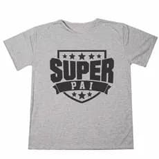 Blusa Camisa Personalizada Frase Super Pai Estampada Adulto Ótimo Acabamento E Durabilidade Anti-pilling 100% Poliéster Promoção