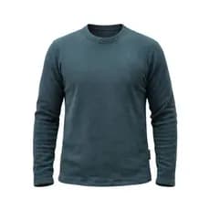 Blusão Fleece Fácil de Lavar Flexível Frio Funcional Suéter Masculino Gola Redonda Soft Microfibra