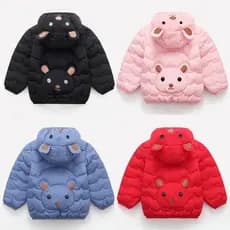 Crianças Meninos Meninas Jaqueta Com Capuz Inverno Outono Quente Leve Roupas Casuais