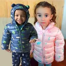Dinossauro Dos Desenhos Animados Leve Jaquetas Com Capuz Outono Inverno Crianças Meninos Meninas Roupas Casuais Novo