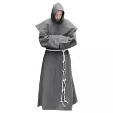 fantanda de frade sacerdote medieval festa Halloween