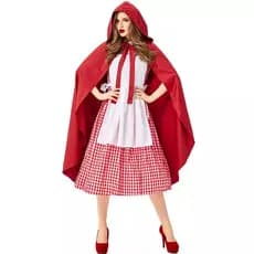 Capa de chapeuzinho vermelho adulto