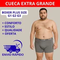 Kit 5 Cuecas Plus Size Masculina Microfibra Confortável Extra Grande