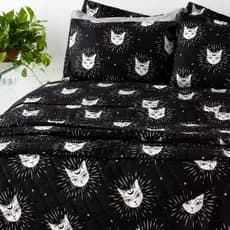 Jogo de lençol Estampado com elástico 200 fios Solteiro Casal Queen e King jazz estampado