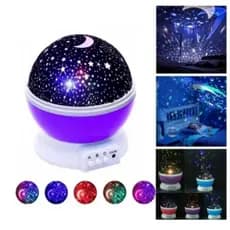 Luminária Projetor Abajur Infantil Céu Estrelado lua Estrela 360º Galaxy Star Master