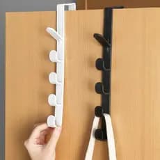 Cabide Suporte Para Trás da Porta Com 5 Ganchos Para Pendurar Da Porta/Bolsas/Chapéus/Acessórios