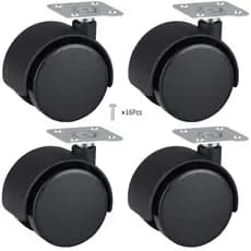 Rodinha para Móveis Kit com 4 Rodízios 50 mm com parafusos