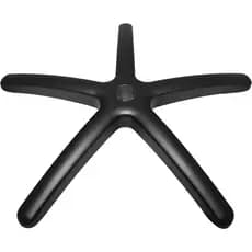 Base Estrela Cadeira Giratória Gamer Presidente Preta em Nylon de Alta Resistência 325 mm