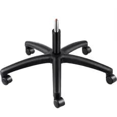 Base Estrela Gamer com Pistão e Rodízios em Nylon Preta 325 mm