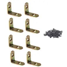 Kit 8 Cantoneira 2,5 cm Aço Para Móveis com Parafusos