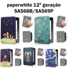 W.BILL Capa Com Alça para Kindle paperwhite 12ª geração 7 polegadas SA568B/SA569P 2024