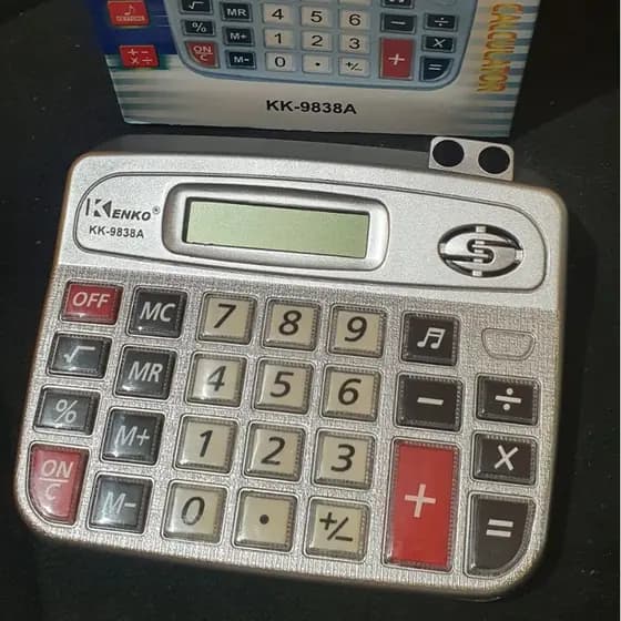 Calculadora Eletrônica De Mesa Digital 8 Dígitos Kenko KK-9838A Calculadora Teclas Com Som