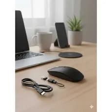 Mouse Sem fio Óptico H'Maston E-1400 Sem fio Recarregável Preto 1600 Dpi
