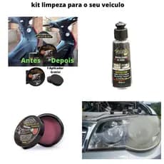 Revitalizador de plástico + Revitalizador de farol - Kit Para cuidar do seu veiculo