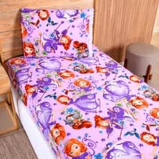 Jg de Lençol Solteiro 02 Peças Microfibra Estampas Infantil
