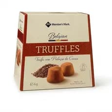 Trufas Belga C/ Pedaços de Cacau Members Mark 454g