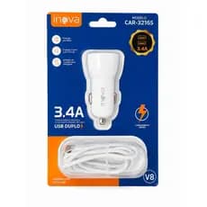 Carregador Veicular V8 - 3.4A com 2 Entrada USB