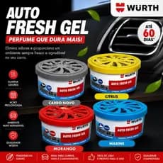 Wurth Aromatizante Automotivo Eco Auto Fresh 60g OdorizadorCarro Cheirinho Agradável Suave Original