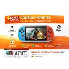 Console Portátil 6000+ Jogos Oásis OIH-5912