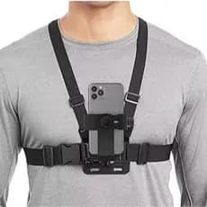suporte peitoral para celular e camera GoPro